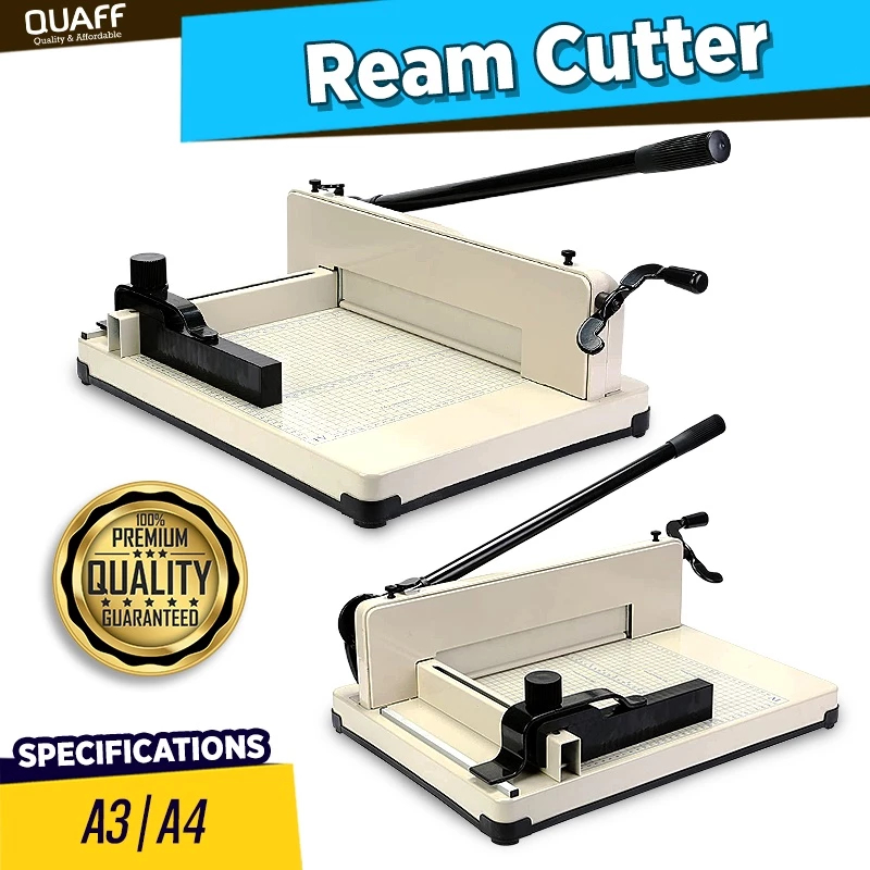 QUAFF Ream Cutter A4/A3 Size Metal Structure Heavy Duty Ream Cutter ...
