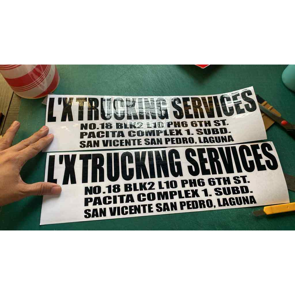 LTFRB Truck Name Sticker. Logo Sticker. Truck Sticker. LTFRB Sticker ...