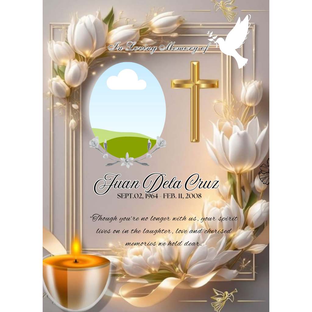 VOL5 SINTRA LAPIDA MEMORIAL BOARDS with 2 LED candles | Shopee Philippines
