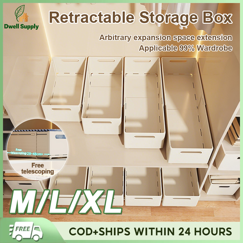 Retractable Drawer Organizer Stackable Clothing Cabinet Organizers ...