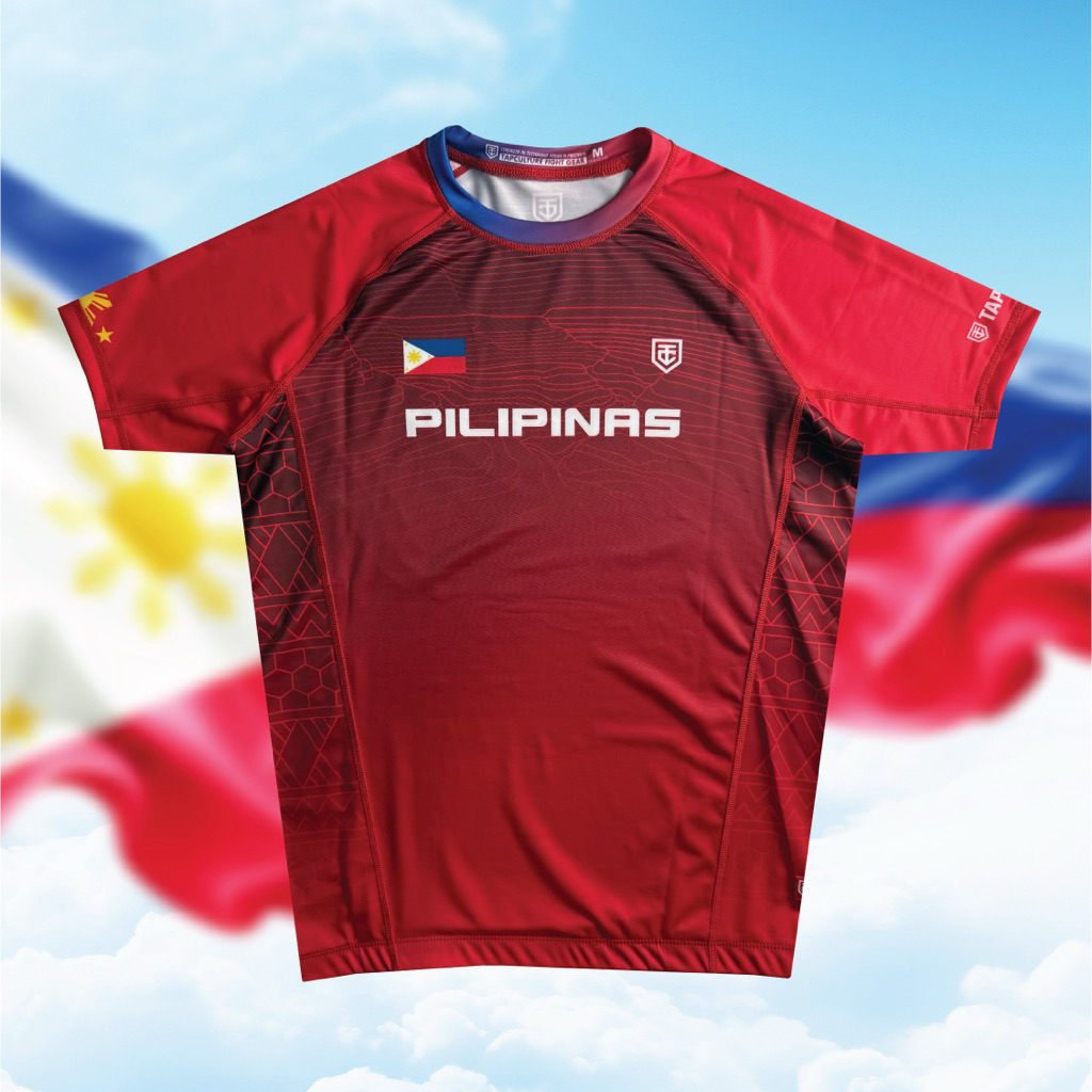 Philippine NoGi Jiu-Jitsu Team RED Rash Guard - NO NAME PLATE | Shopee ...