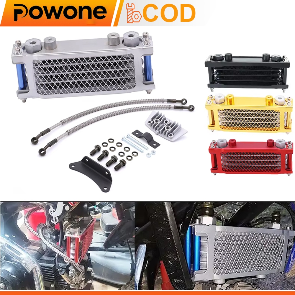 Universal Cooling Radiator Motorcycle Engine Oil Cooler for Motorbike ...