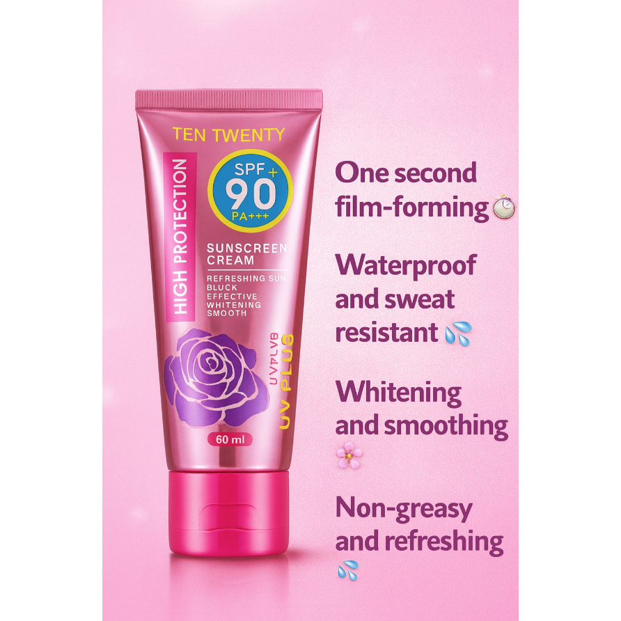 “TEN TWENTY High Protection Sunscreen Cream SPF 90+ PA ...