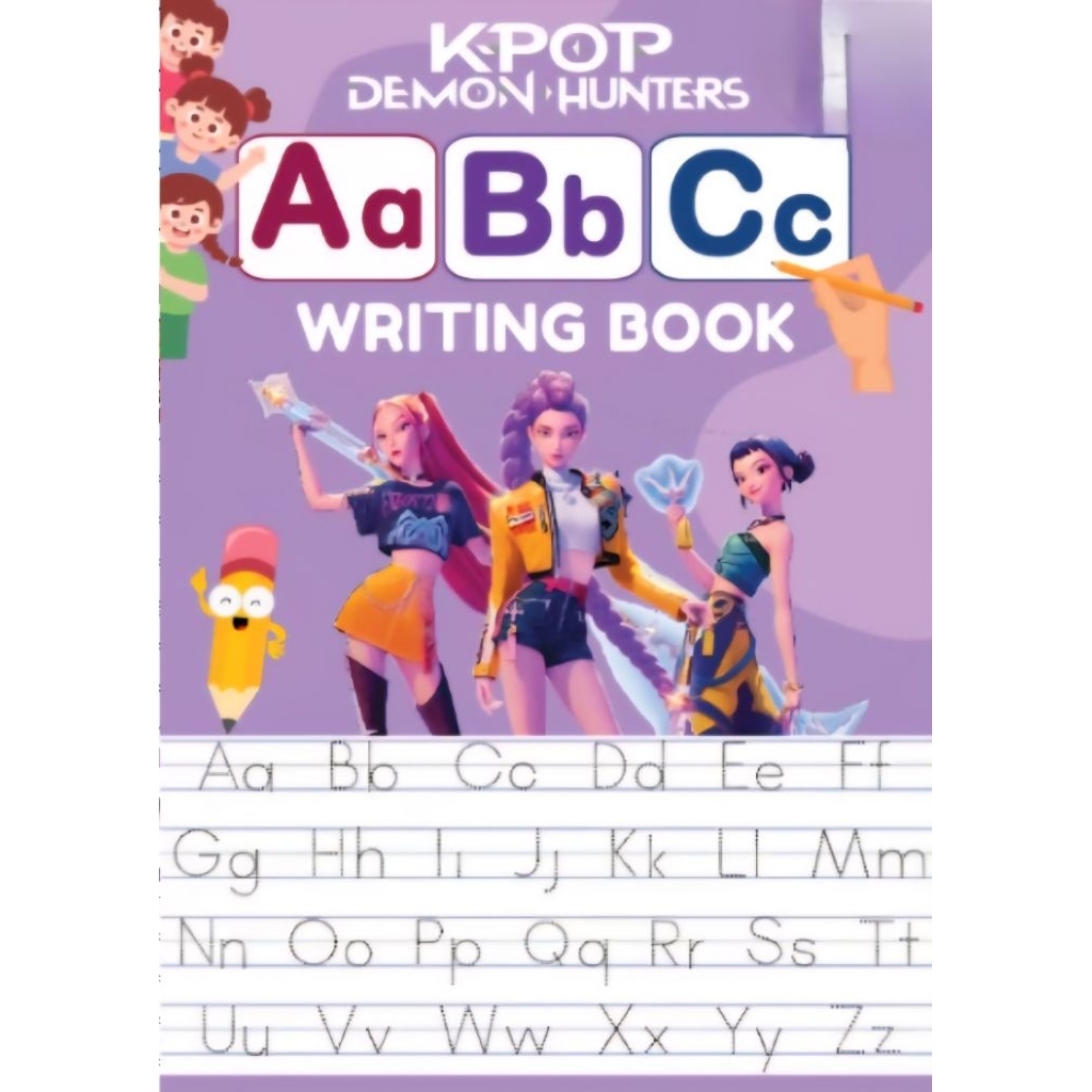 KPOP Demon Hunters Alphabet Writing and Tracing Book for Kids ...