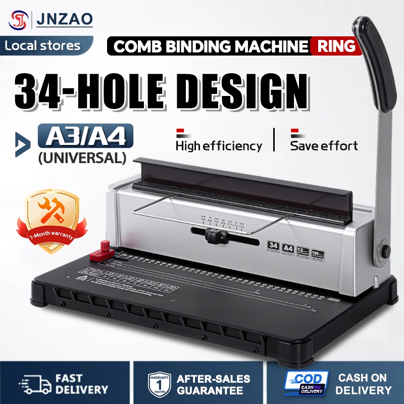 Perforating binding machine 34-hole perforator Office binding machine ...