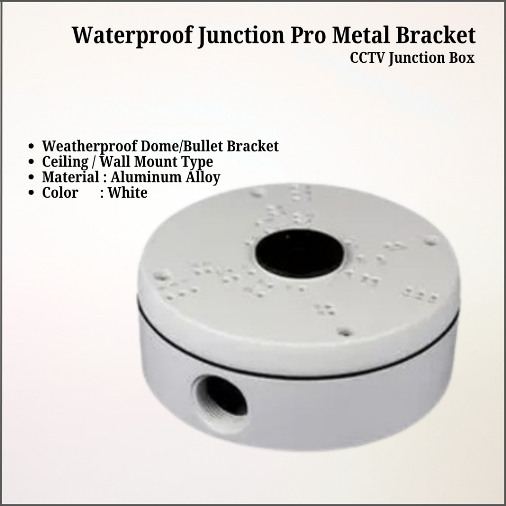 Weatherproof, Metal, White Junction Box PRO [for Ceiling / Wall Mount ...
