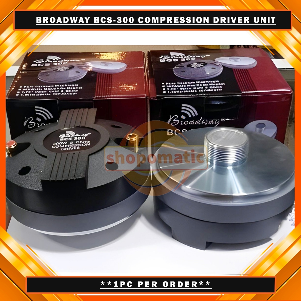 SHOPO Original Broadway BCS-300 300W High Power Compression Tweeter ...
