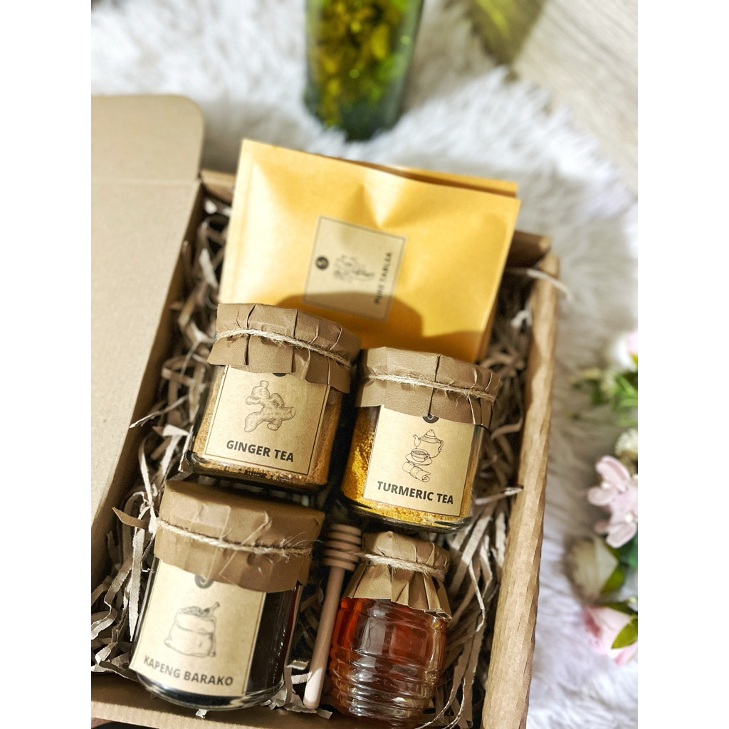 Curated Gift Box (Tea, Coffee, Honey & Pure Tablea) | Shopee Philippines