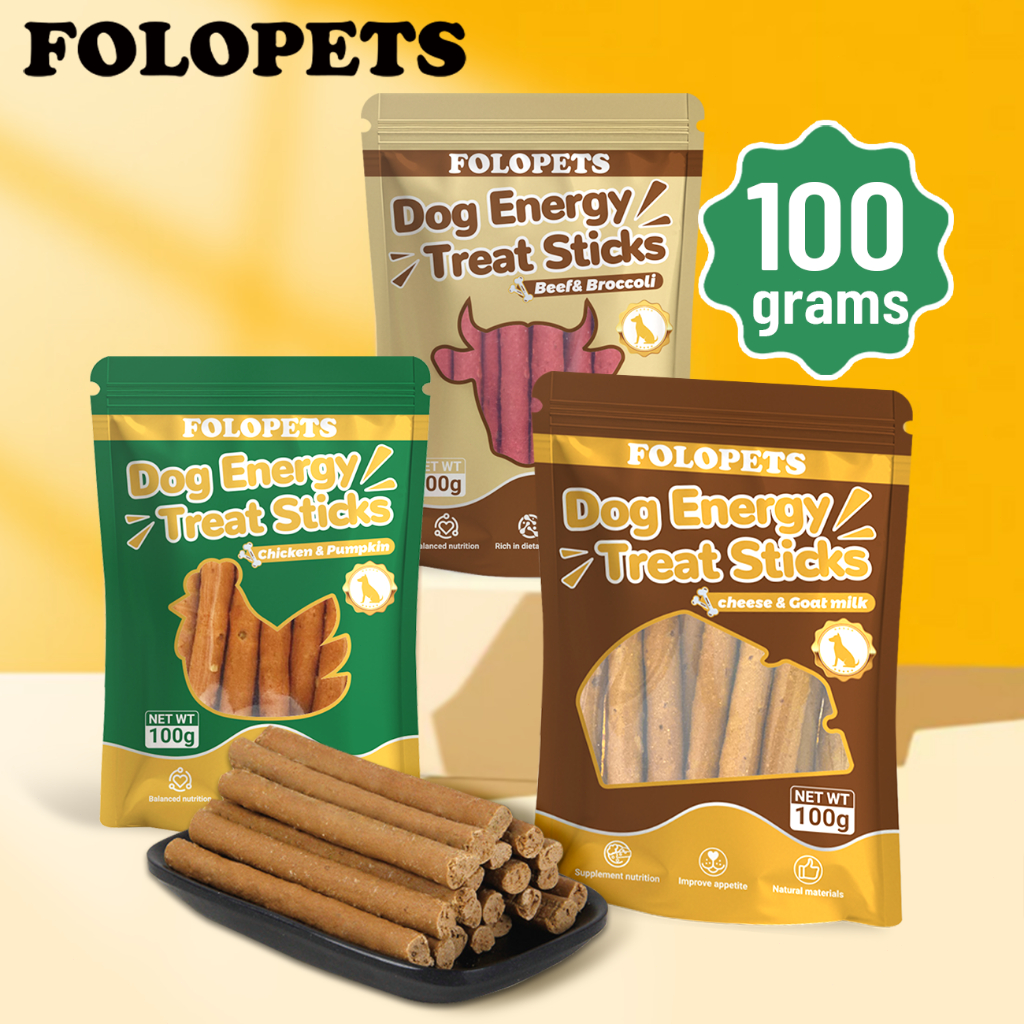 FOLOPETS Dog Treats for Adult/Puppy 100g Treat Sticks Dog Treats ...