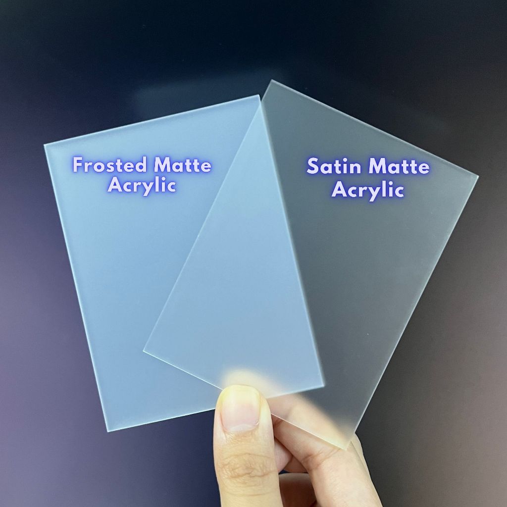Frosted and Satin Matte Acrylic Sheet 3mm Precut Sizes Set A Customized ...