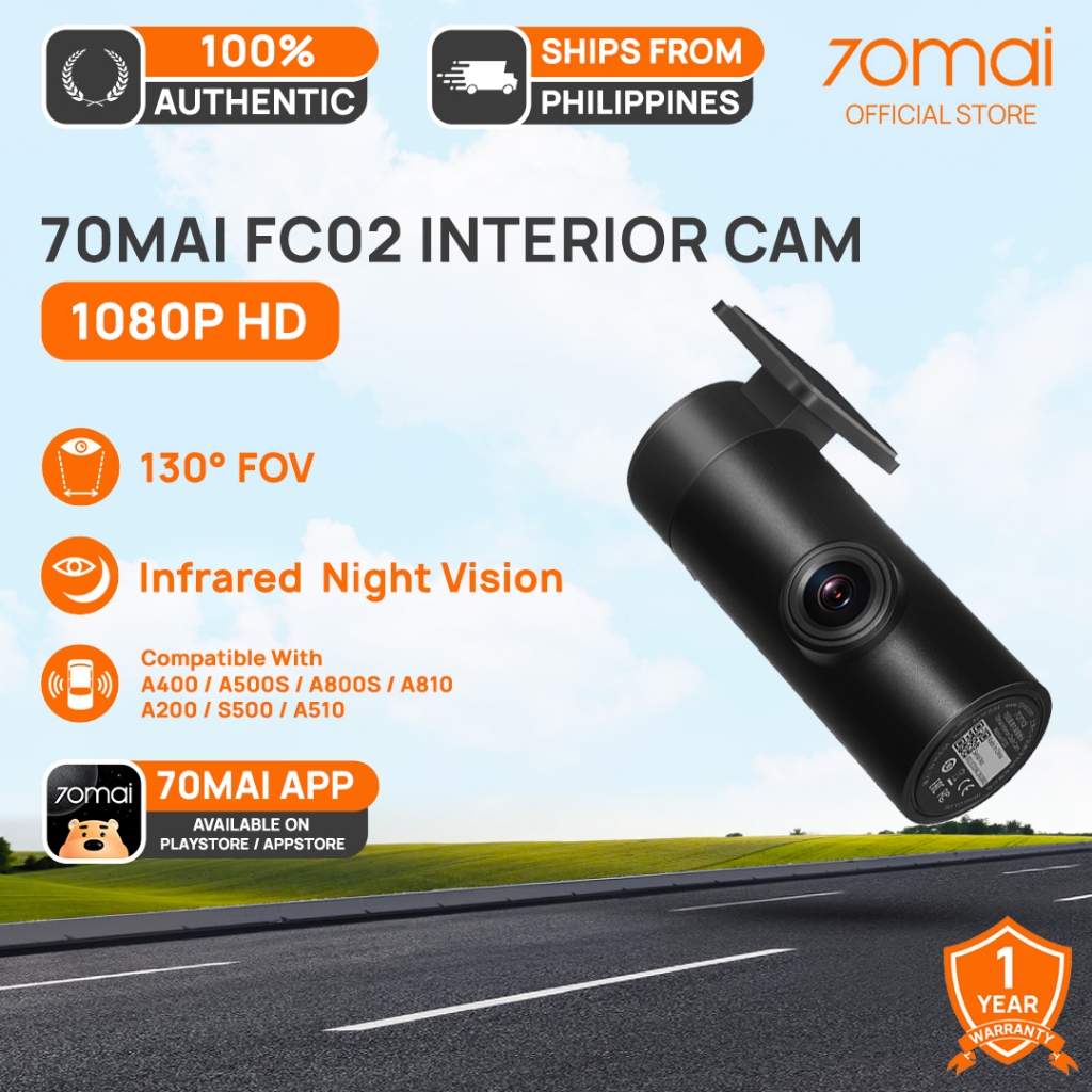 70mai FC02 Interior Cam Only | Compatible with 70mai Dash Cams Only ...