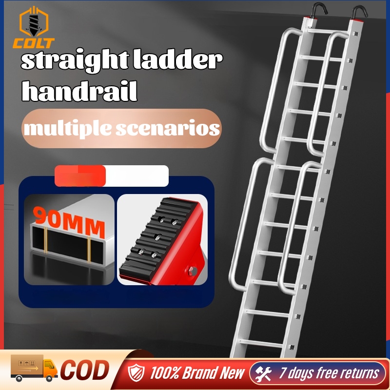 Aluminum Alloy Ladder Straight Ladder Handrail Bunk beds loft dormitory ...