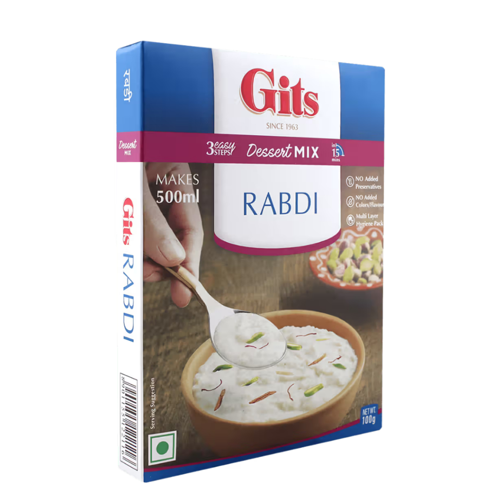 Gits Dessert Mix Rabdi 100g Makes 500ml Rabdi From India | Shopee ...