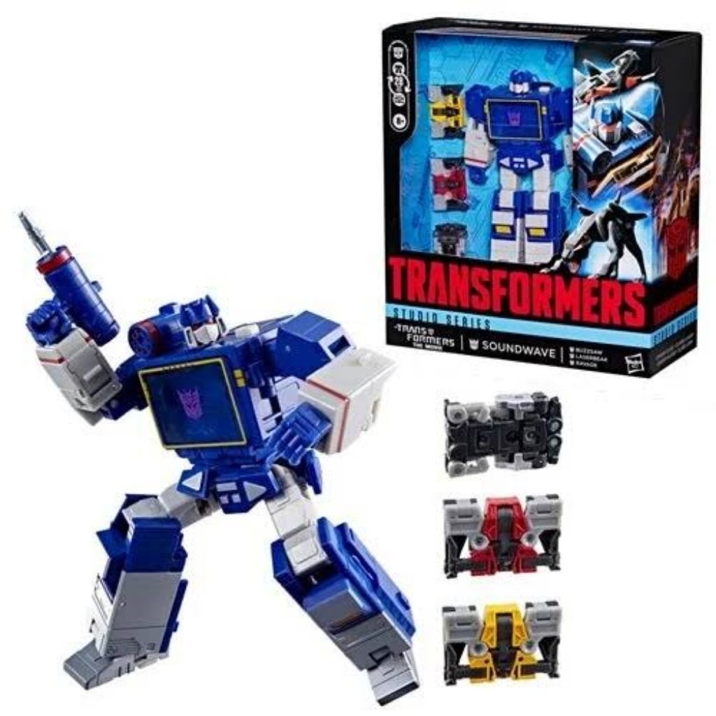 TRANSFORMERS STUDIO SERIES 86 SS86 SOUNDWAVE W/ LASERBREAK RAVAGE ...