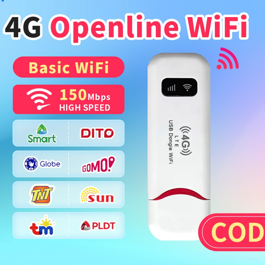 【COD】Wireless 4G LTE WiFi Router Modem Universal SIM Card 150Mbps USB ...