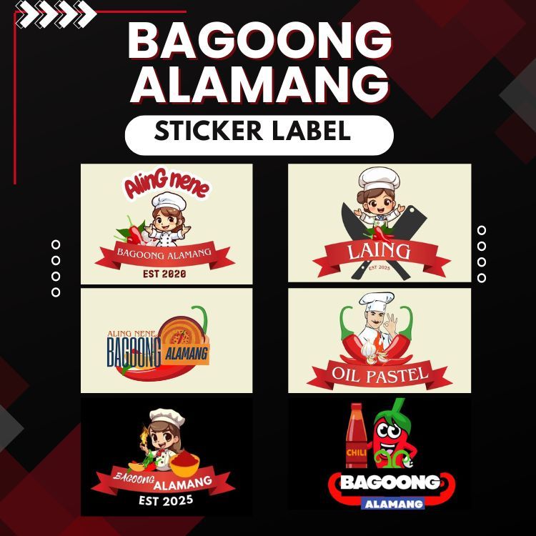 Bagoong alamang sticker labels/ free layout | Shopee Philippines