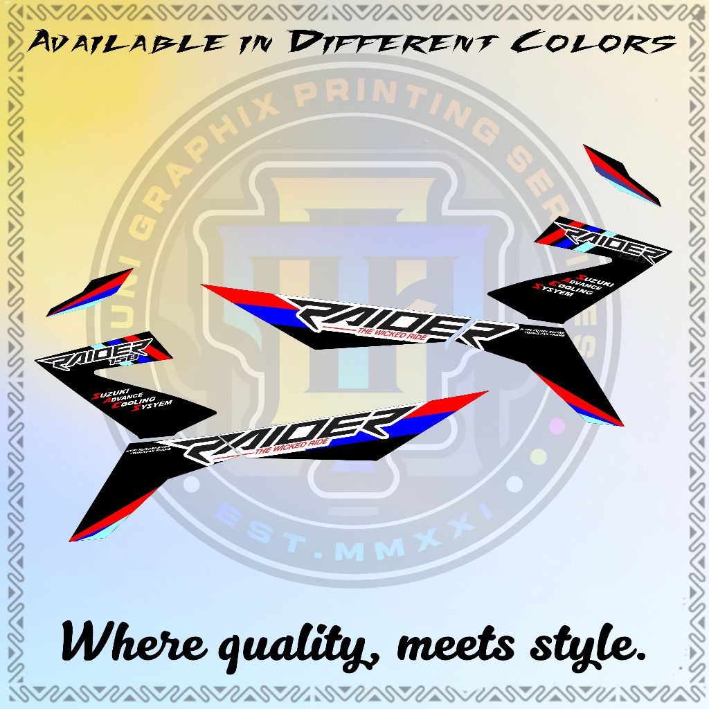 RAIDER 150 FI BMW CONCEPT DECAL STICKER w/ freebies | Shopee Philippines