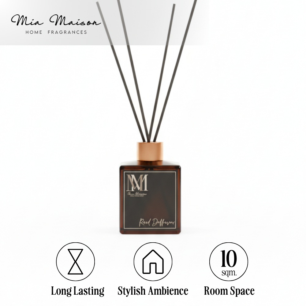Mia Maison Reed Diffuser with Sticks 100ml | Elegant Home Fragrance Set ...