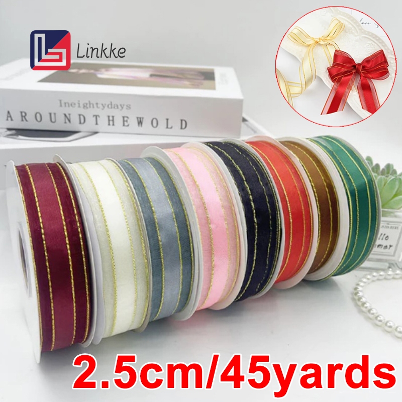 45yards丨Gift Ribbon Celebration Wedding Decoration Ribbon DIY Crafts ...