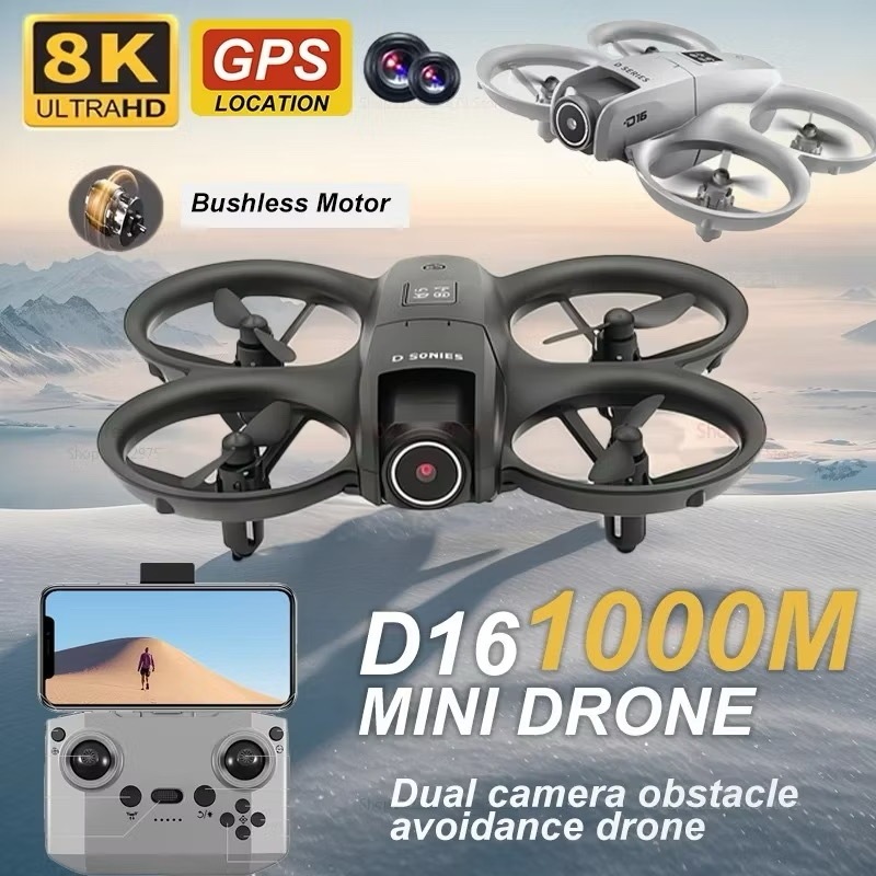 Mini D16 Drone Intelligent Obstacle Avoidance180°4k Electric Camera ...