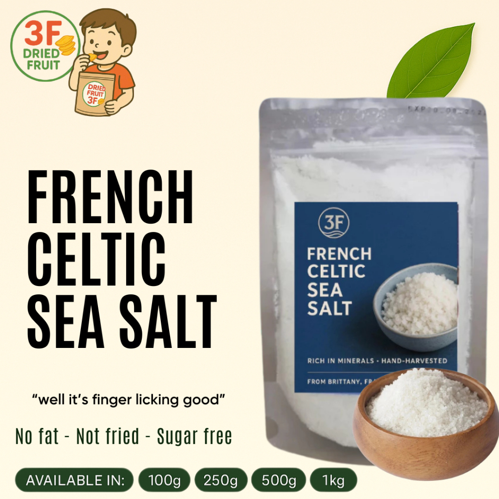 [BUY 100G GET 100G] FRENCH CELTIC SEA SALT - NATURAL FINE SEA SALT ...