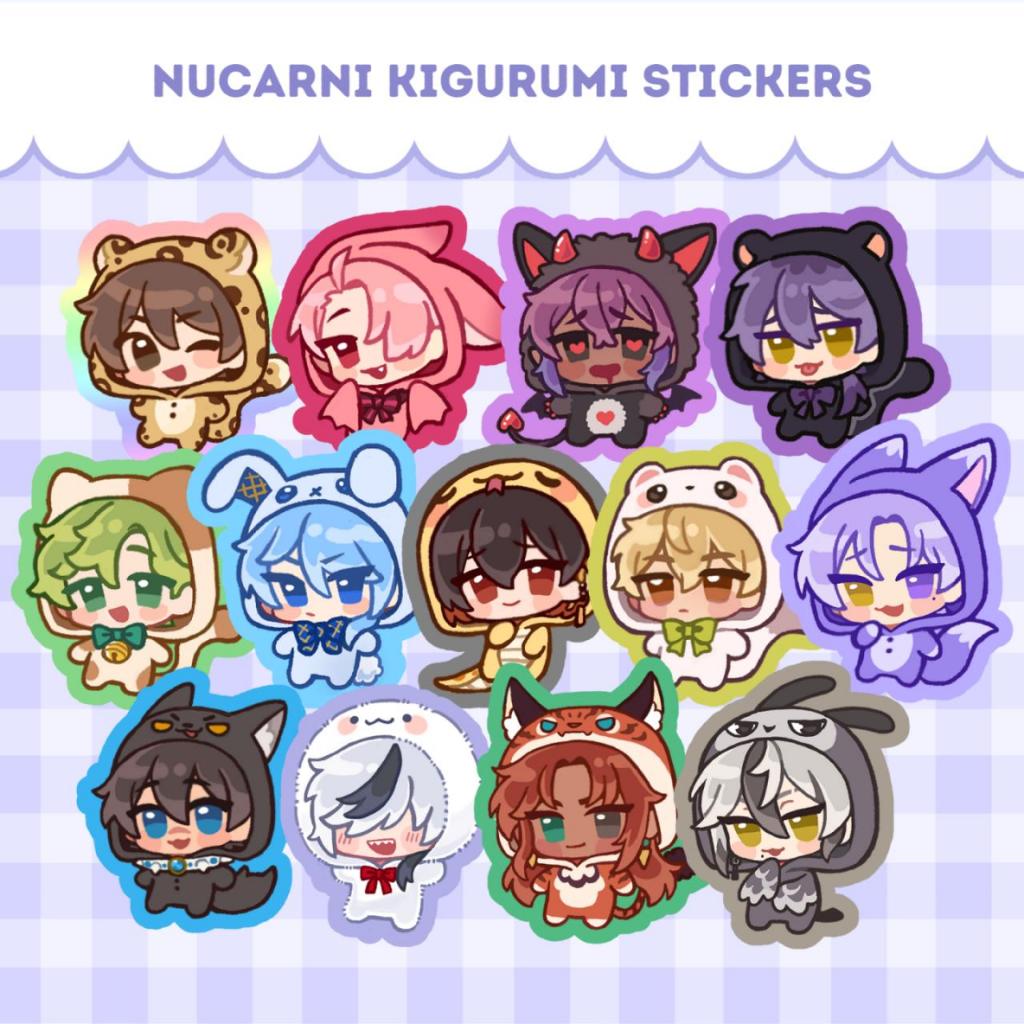 [Kaeriruu] NU CARNIVAL - Vinyl Sticker Eiden Aster Morvay Rin Olivine ...