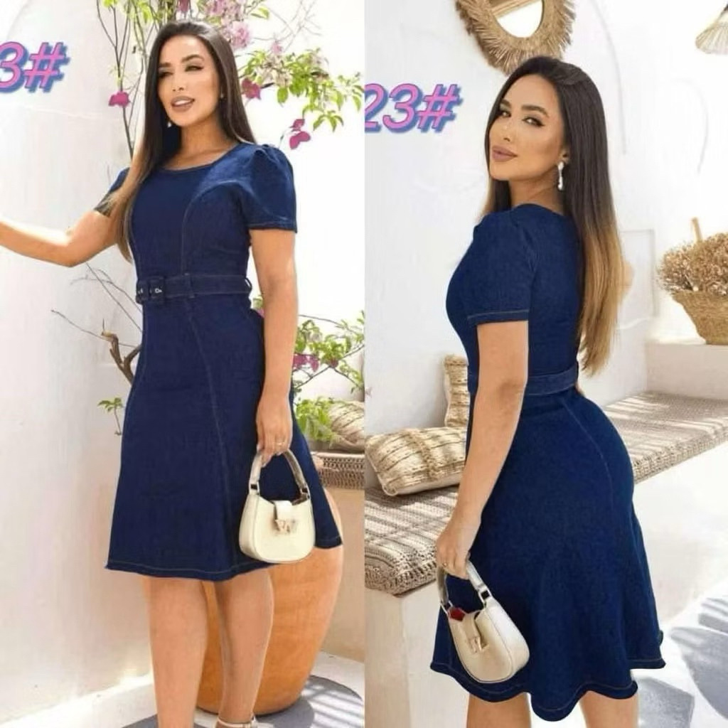 Denim maong Fashion Dress#Denim maong Fashion Dress | Shopee Philippines