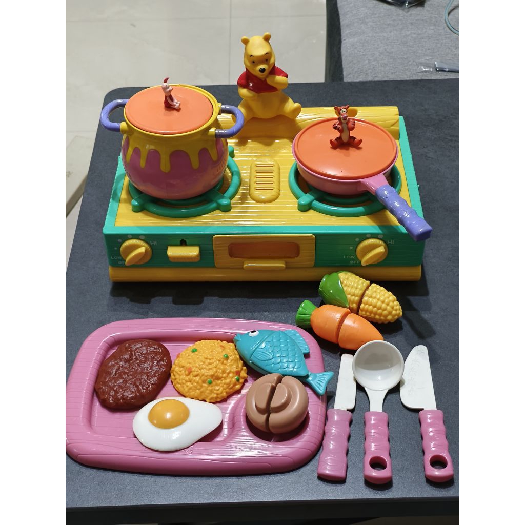 Winnie the Pooh Play Kitchen Set Cooking Toy Set | Shopee Philippines