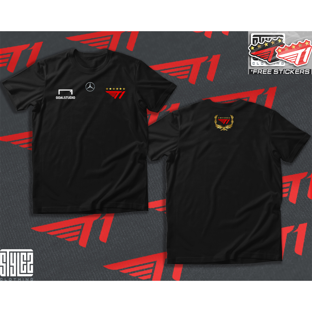 T1 ESPORTs PRO TEAM 2025 FAN COMFORTABLE BREATHABLE PREMIUM COTTON T ...