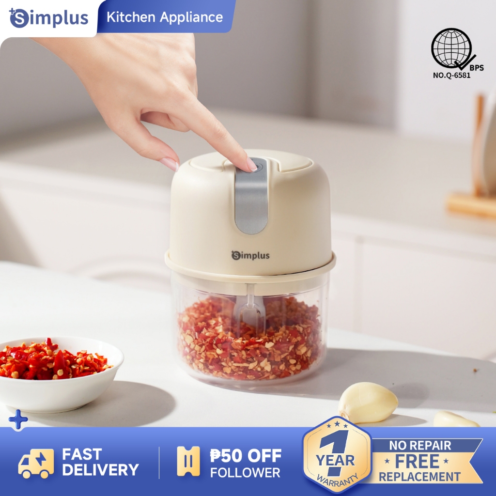 Simplus Portable Meat Grinder-Electric Food Processor for Baby Food ...