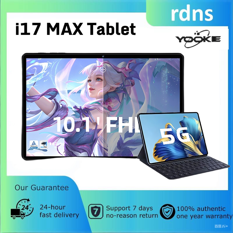 Original i17 max tablet 10.1-inch screen 16+1TB storage Dual sim with ...