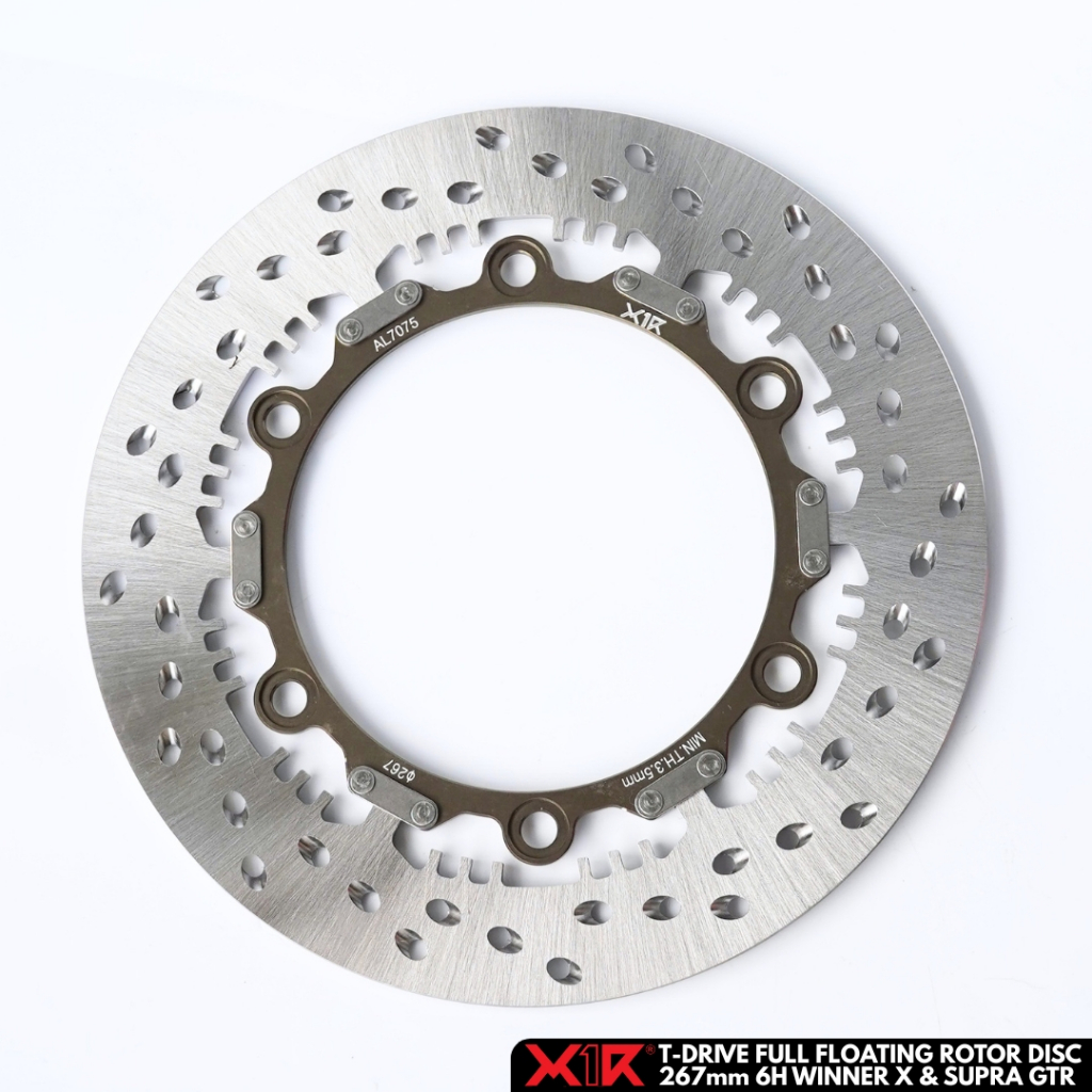 X1R T-Drive Full Floating Rotor Disc 267mm 6Holes for Honda Winner X ...