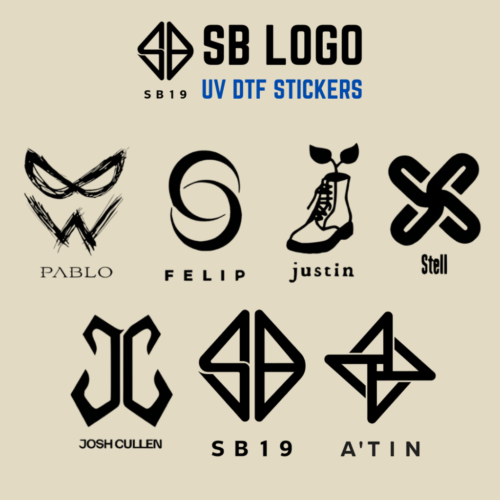 SB19 Logo Stickers UV DTF No Film Sticker | Shopee Philippines