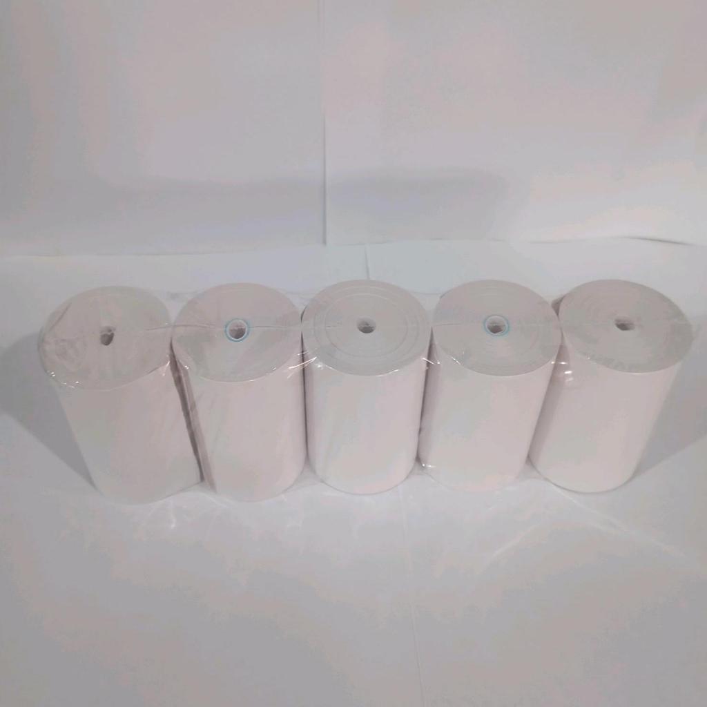 POS Thermal Paper 80mm x 50mm Coreless (70gms) Glossy Paper and colored ...