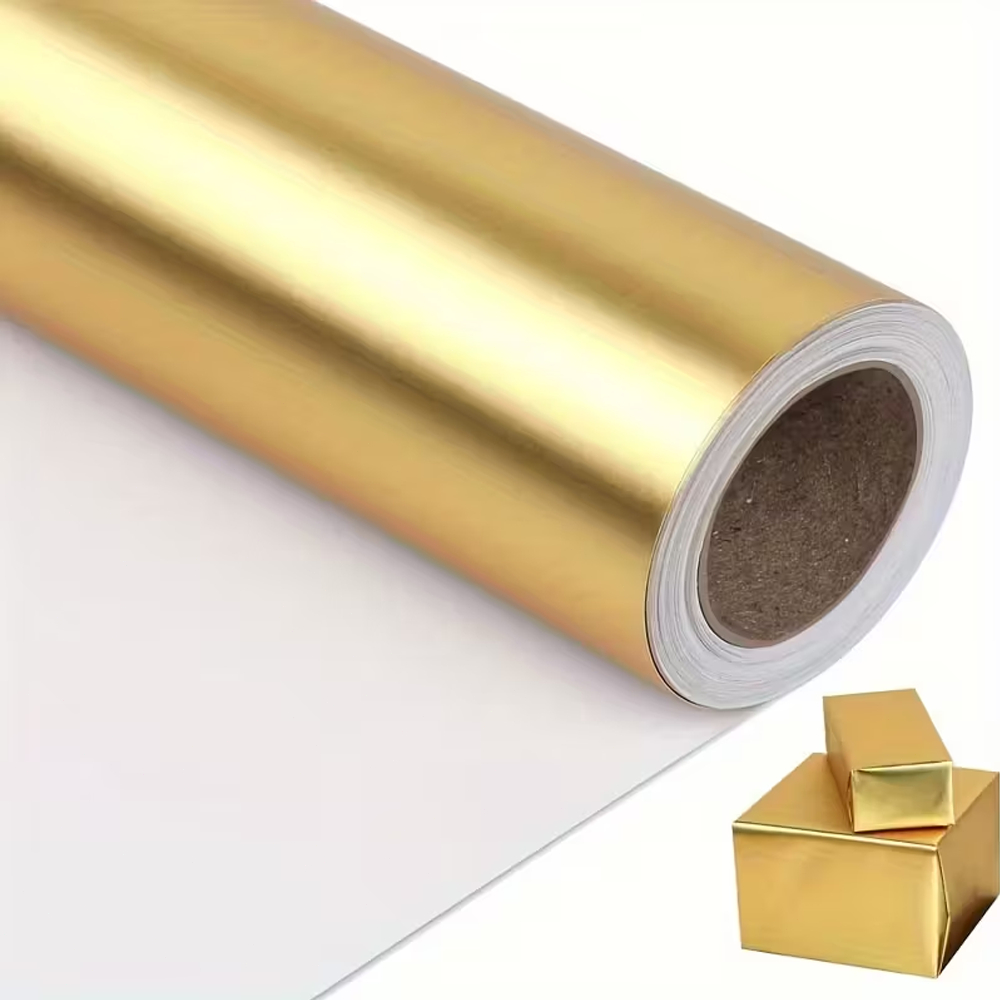 1 Roll Gold Matte Gift Wrapping Paper For Flower Packaging Paper ...
