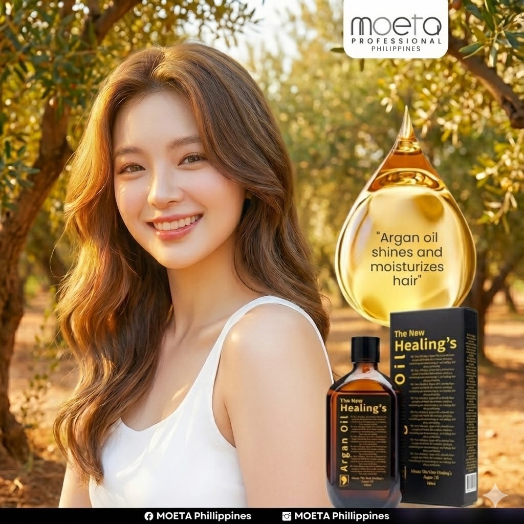 Moeta Argan Oil - Shine & Soft Hair Oil 100ml [From Korea] | Shopee ...