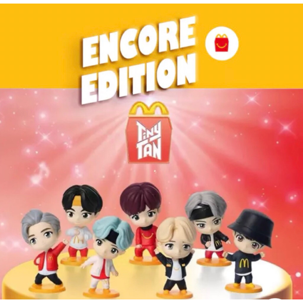 BTS TINY TAN MCD HAPPY MEAL/ BTS CAKE TOPPER | Shopee Philippines
