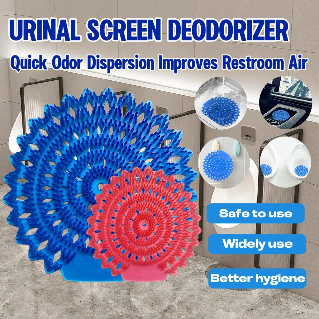 Urinal Gel Screen Mat Anti-Splash Deodorizer Pad Fresh Scent Odor ...
