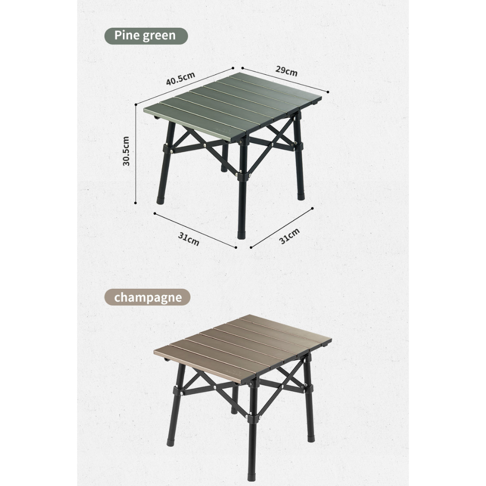 Naturehike Mini Square Camping Table – Portable 1kg Foldable Aluminum ...