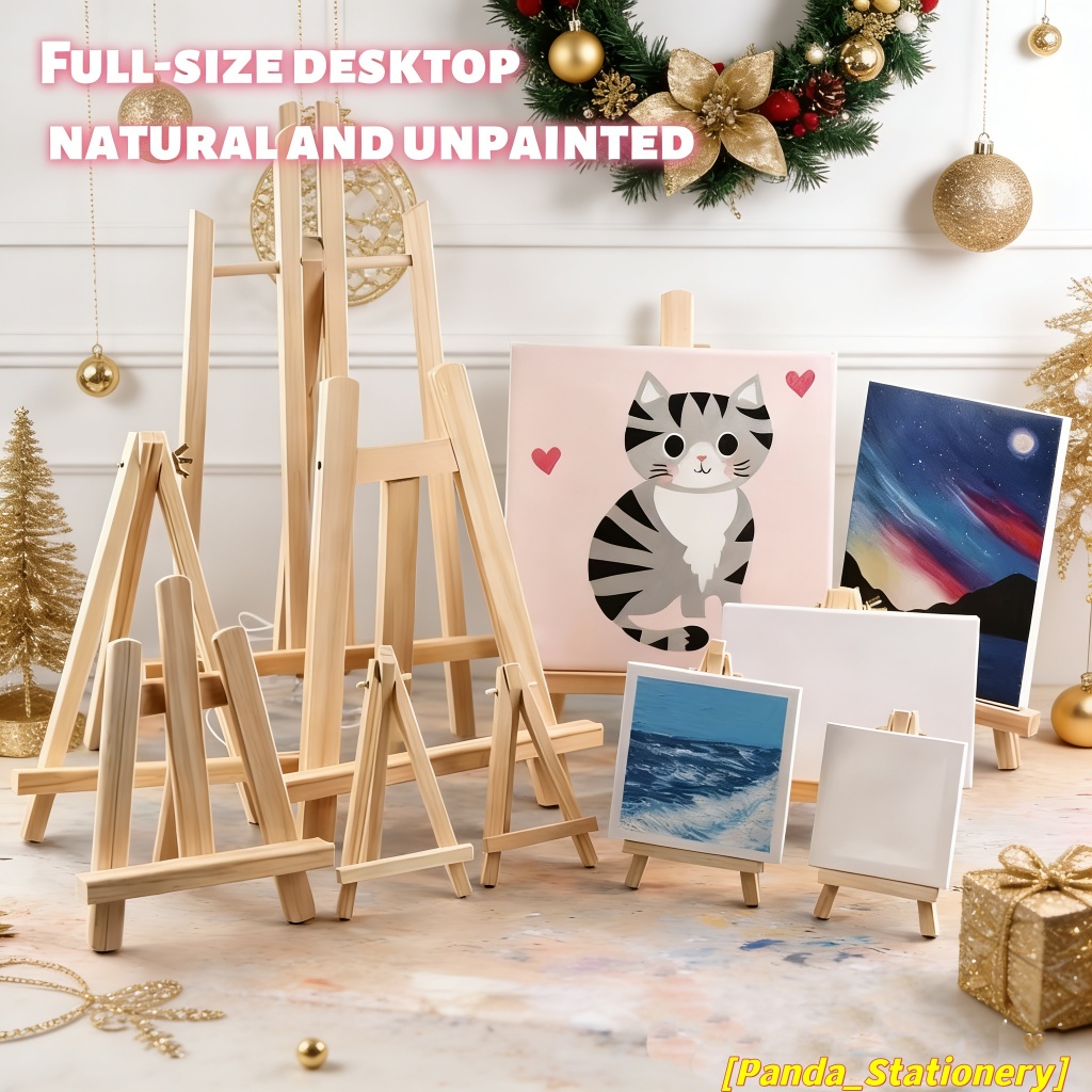 Portable Wooden Art Easel Stand Adjustable Angle Tabletop Painting ...
