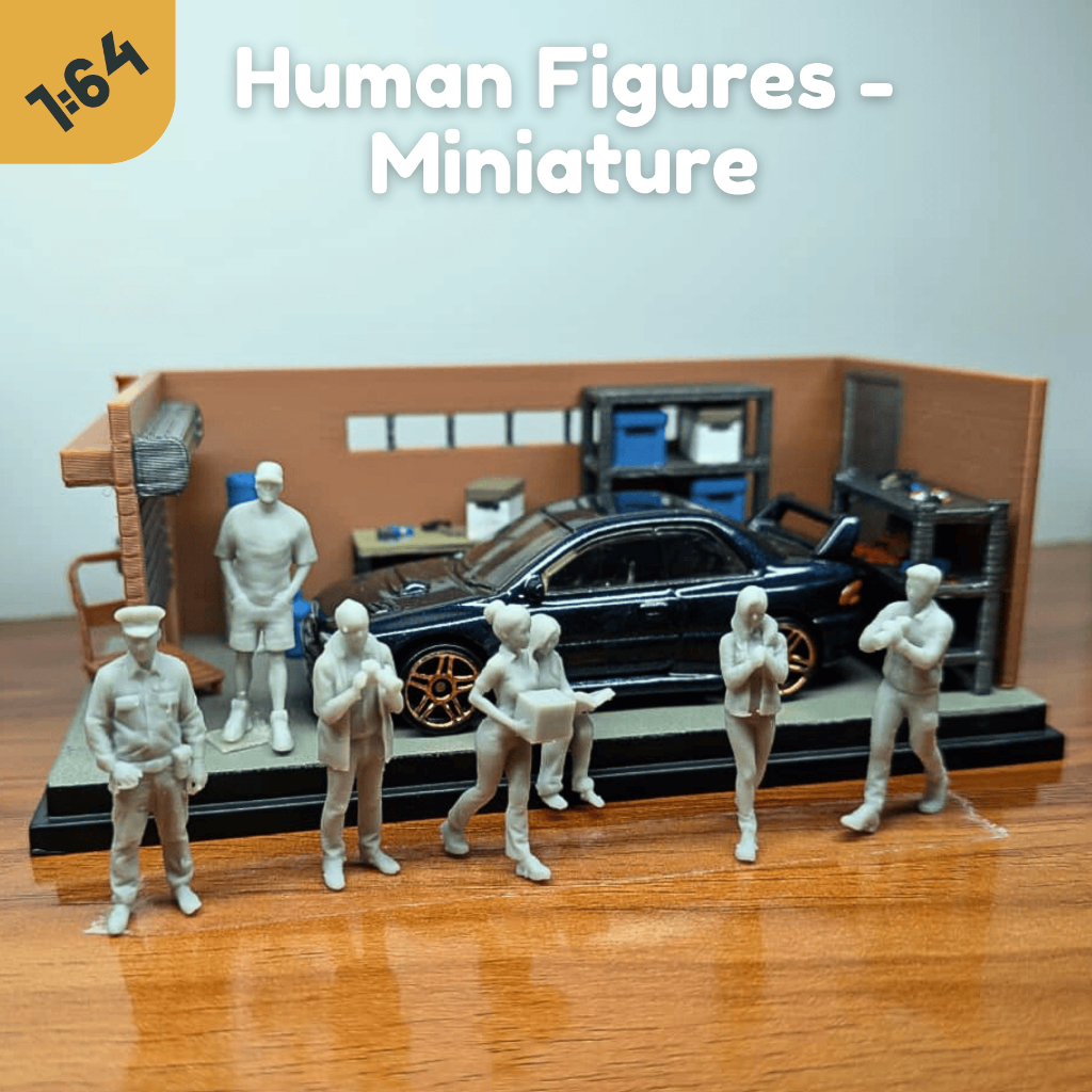 1/64 Miniature Model Figures - 1:64 Scale Model Figure Man Woman for ...