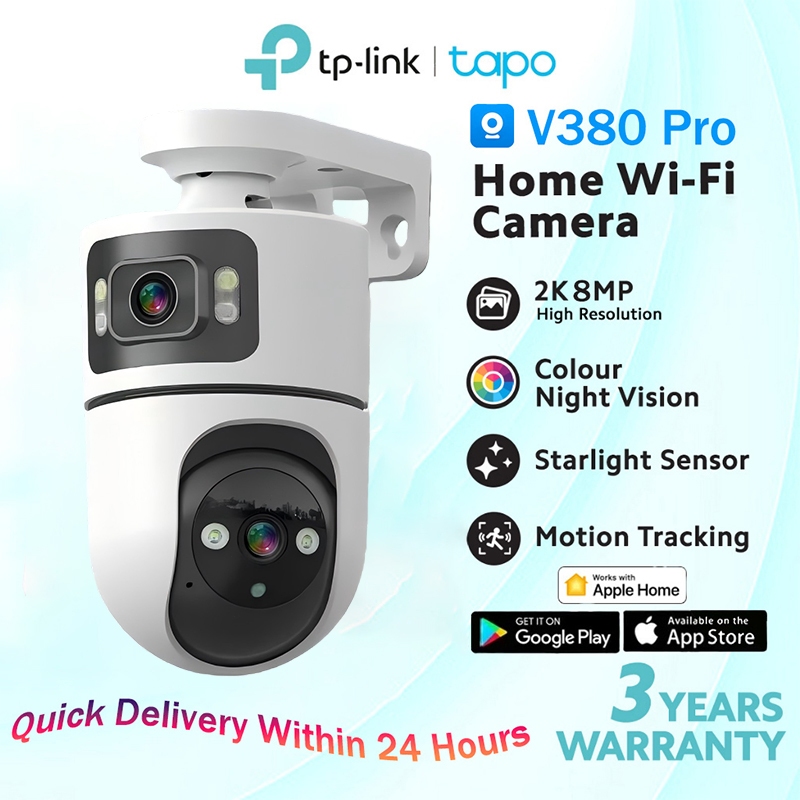 BUY 1 TAKE 1 4K HD V380 Pro Dual Lens CCTV Camera WiFi Connect Night ...