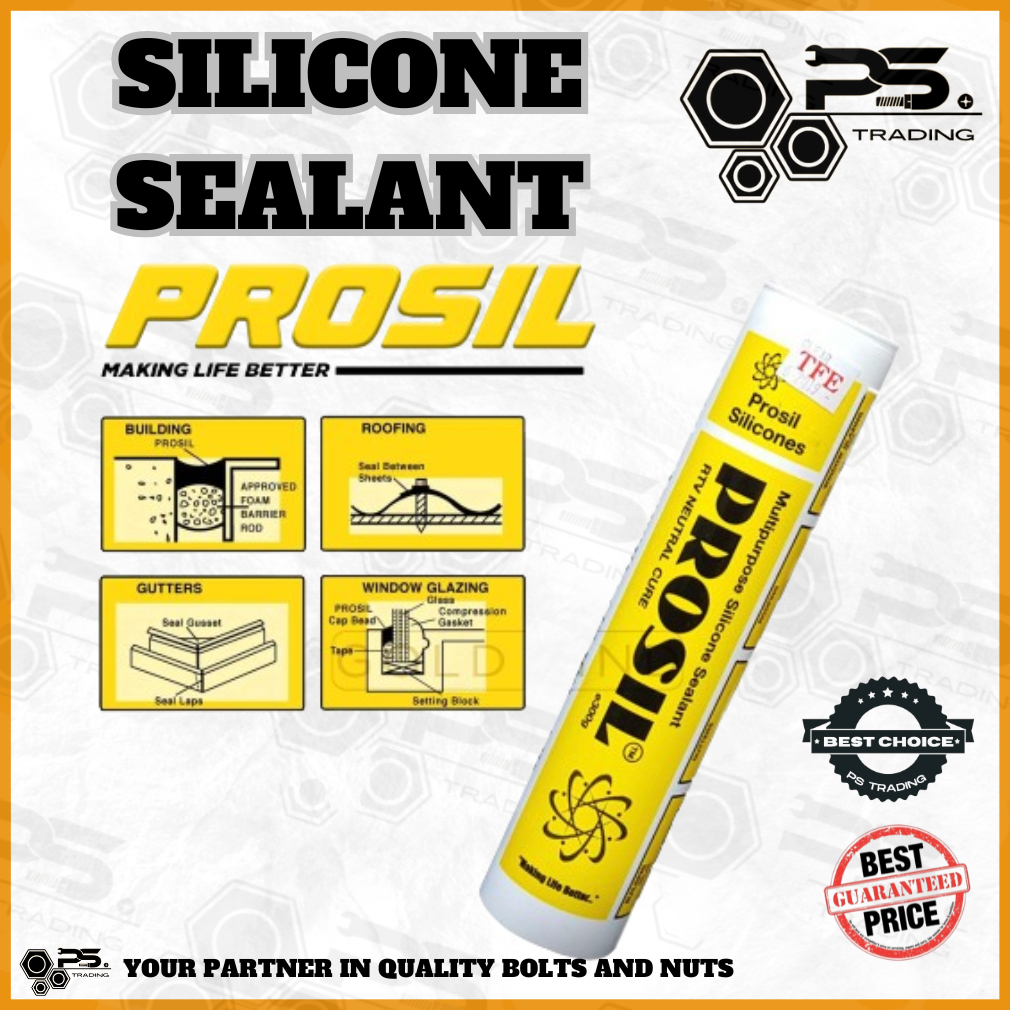 PROSIL ORIGINAL MULTIPURPOSE SILICONE SEALANT | NEUTRAL CURE CLEAR ...