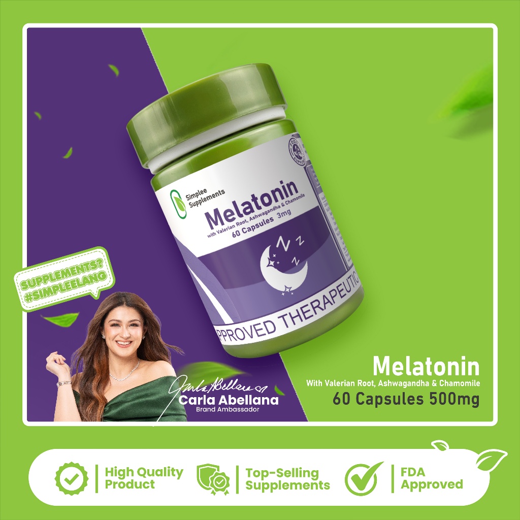 Simplee Melatonin – 3mg | 60 Capsules – Supports Restful Sleep ...