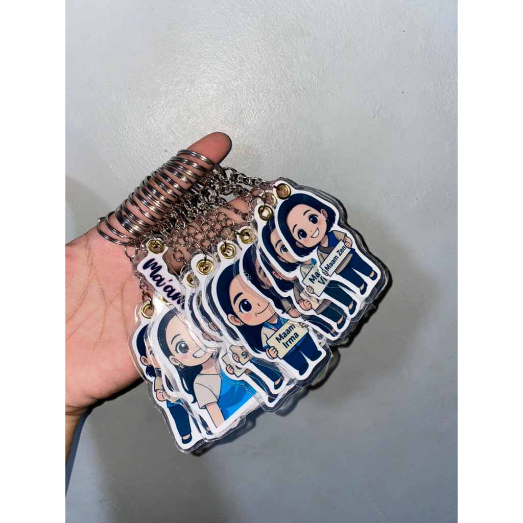 Laminated Chibi Keychain (shopeecheckout) | Shopee Philippines