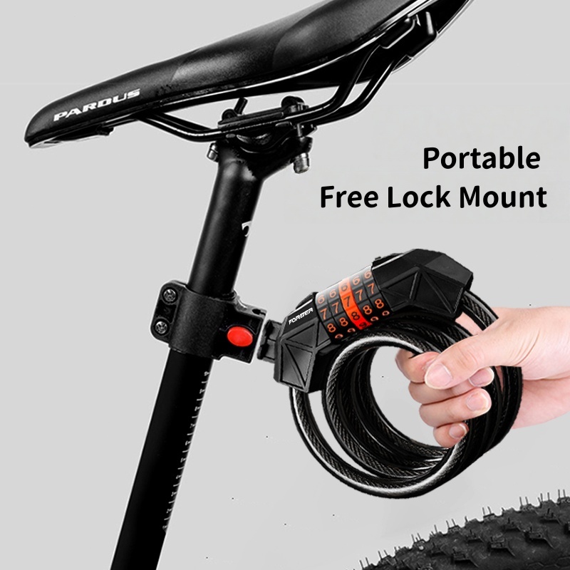 COD Bike Lock Heavy Duty Bicycle Lock Steel Cable Lock MTB Combination ...