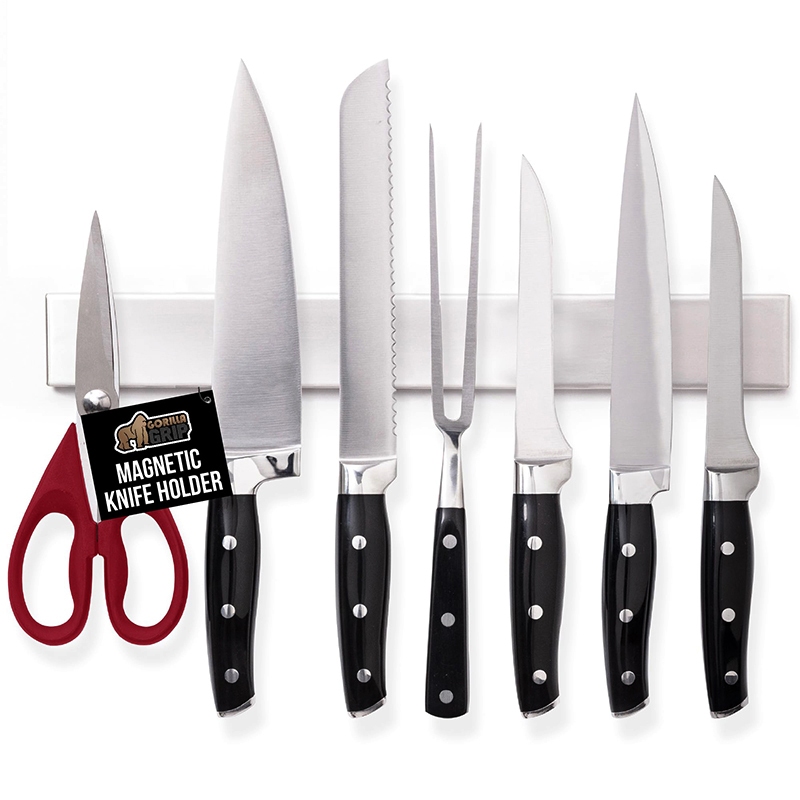 30/40/50CM Magnetic Knife Rack 304 Stainless Steel Magnetic Knife Rack ...