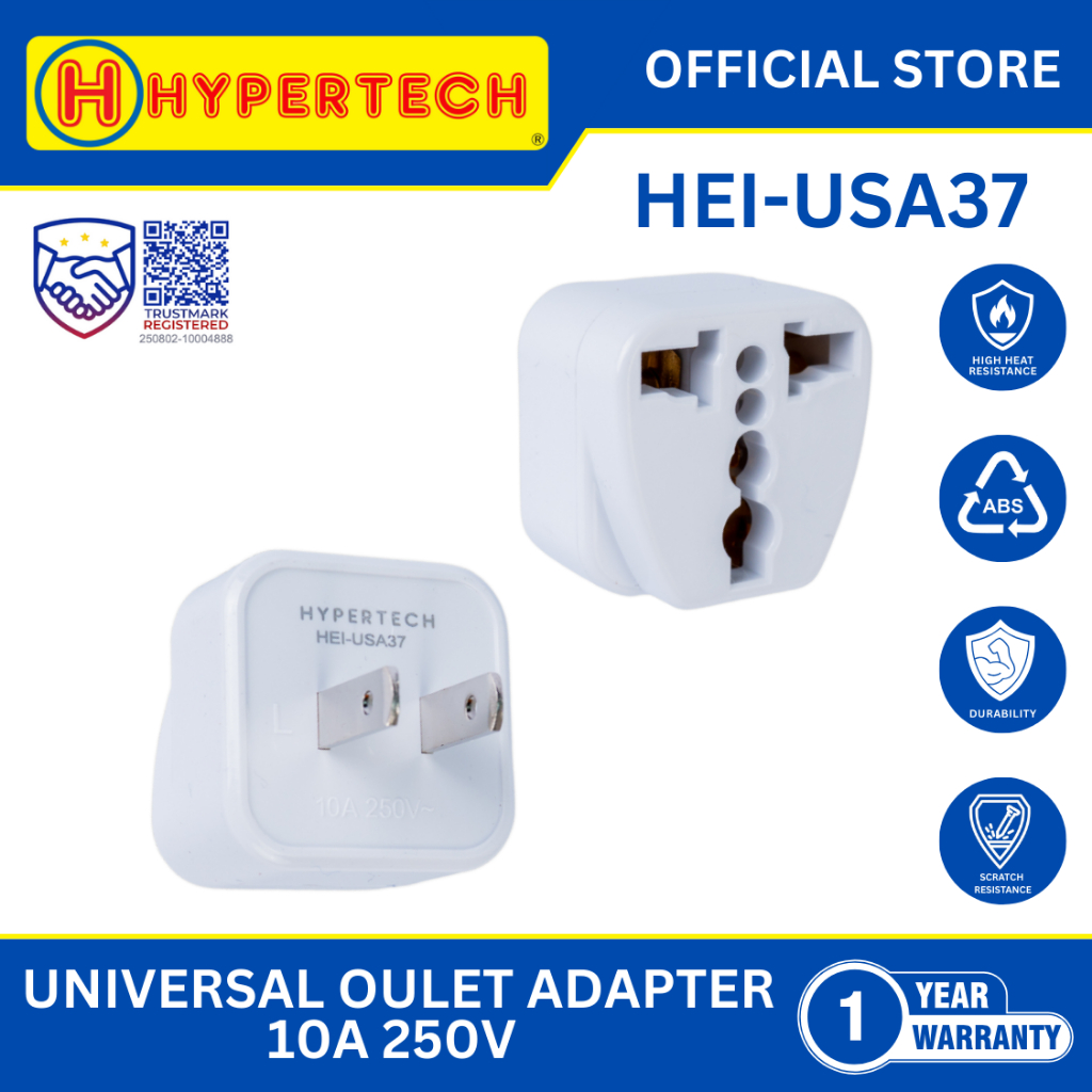 Hypertech Universal Socket Adapter 10A 250V - PER PIECE - Wiring ...