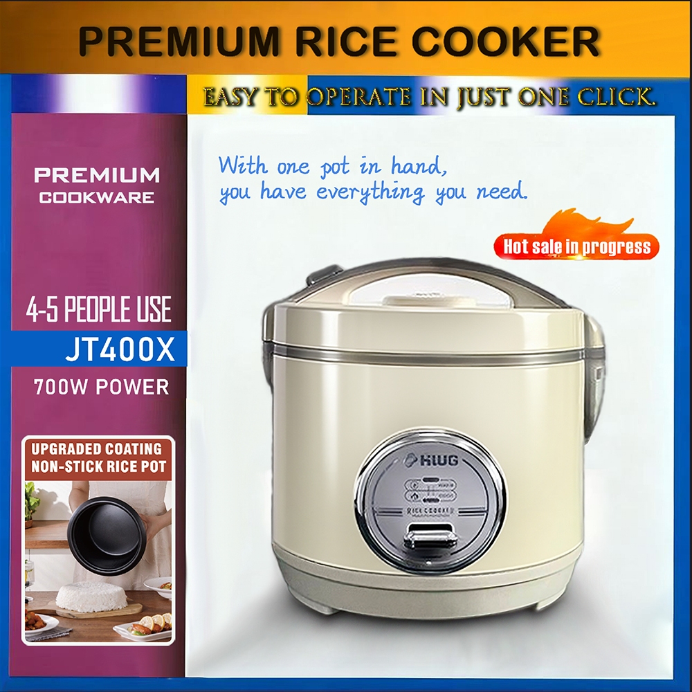 Hug 3L & 4L Large Capacity Rice Cooker Durable Mechanical One-Button ...