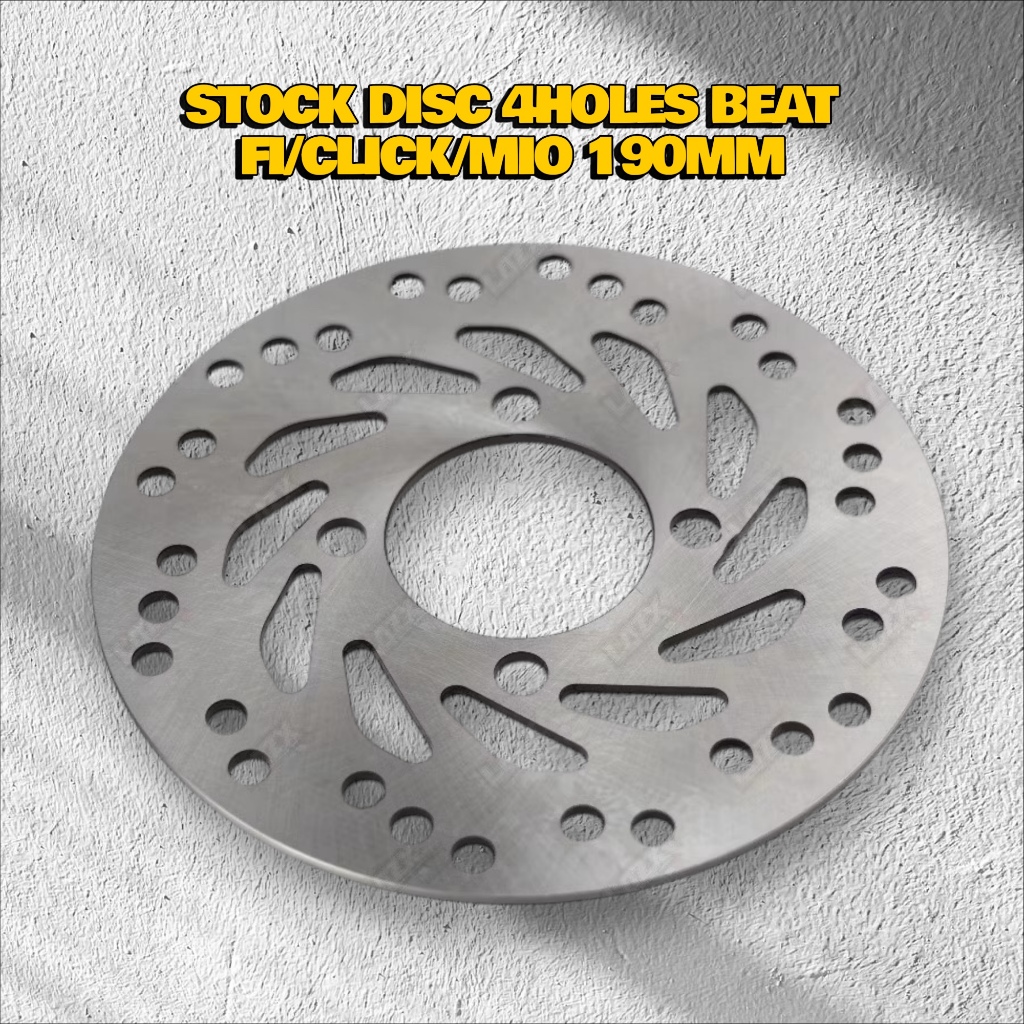STOCK Disc design front disc 190MM 4 Holes Ordinary for Beat, Click 125 ...